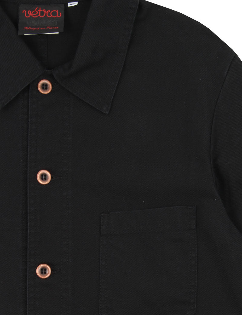 Vetra Weaved Workwear Jacket Black