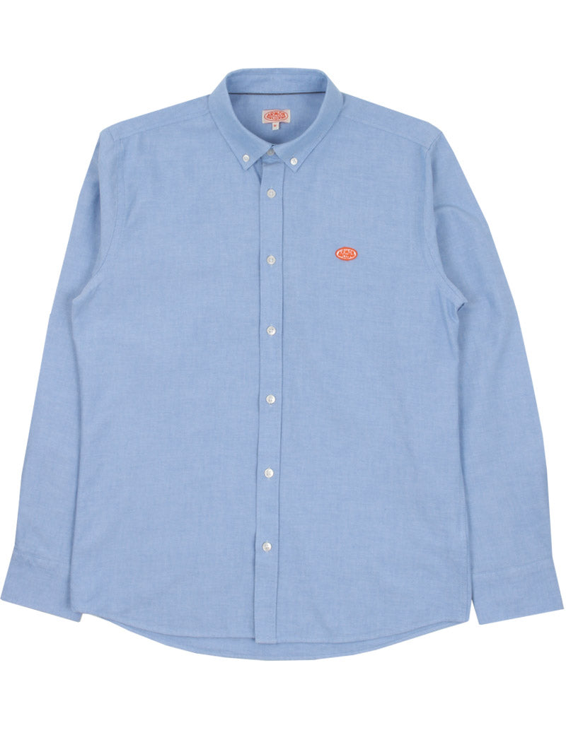 Armor Lux Heritage Long Sleeve Oxford Shirt Sky