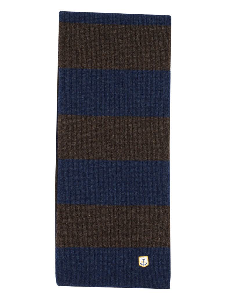 Armor Lux Heritage Striped Scarf Aviso Blue