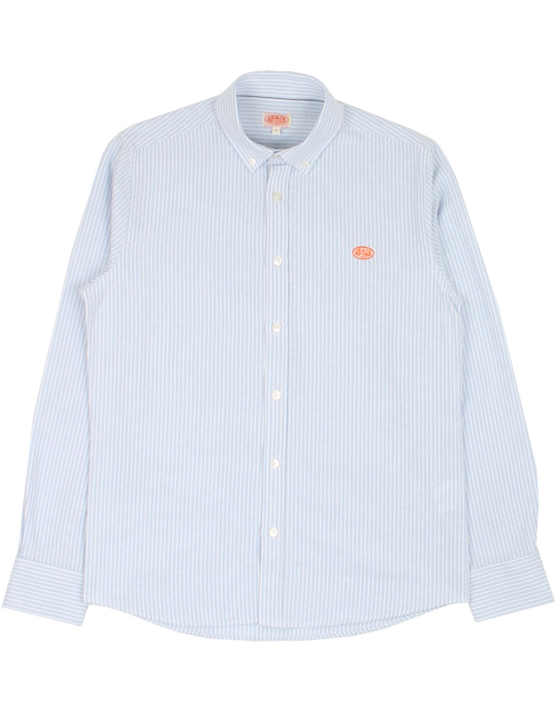 Armor Lux Long Sleeve Straight Shirt Sky Blue Milk