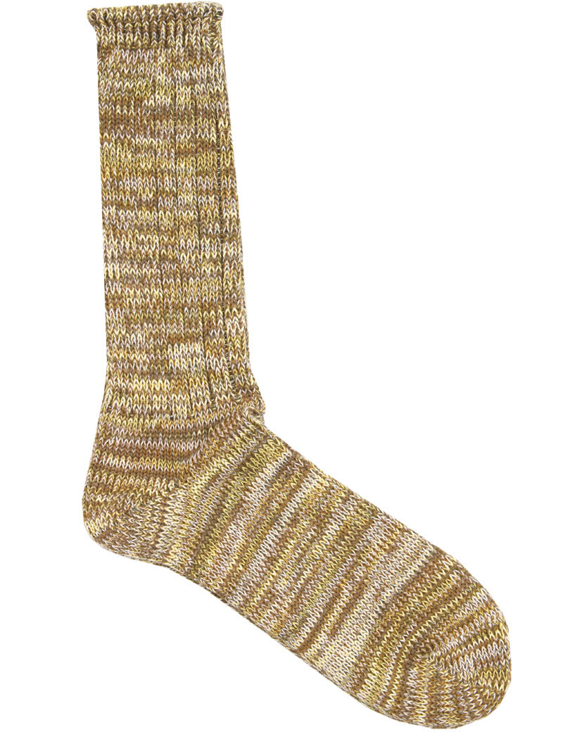 Anonymous Ism 5 Colour Mix Crew Socks Khaki 35