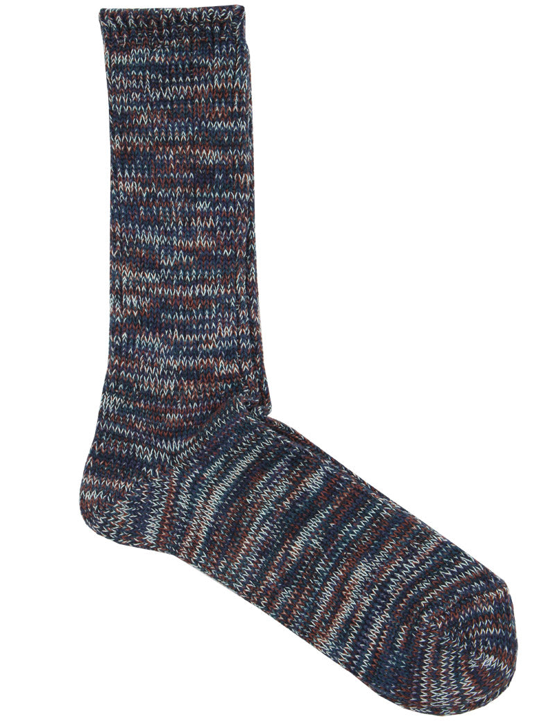 Anonymous Ism 5 Colour Mix Crew Socks Navy 49