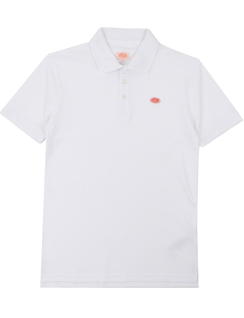 ARMOR LUX HERITAGE SHORT SLEEVE POLO SHIRT WHITE