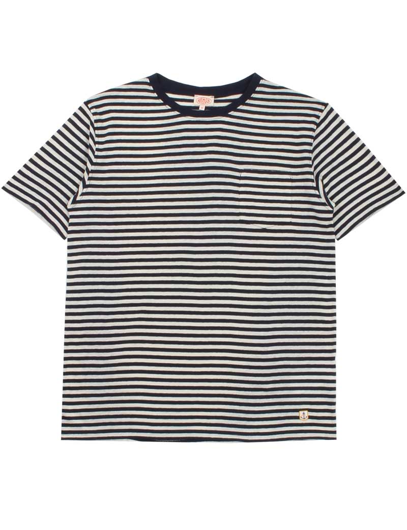 ARMOR LUX HERITAGE STRIPE T-SHIRT MARINE DEEP NATURE