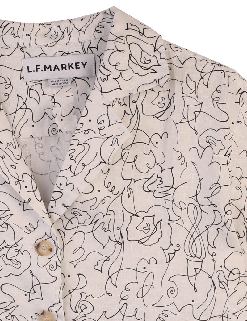 Lf Markey Abel Shirt Squiggle Print