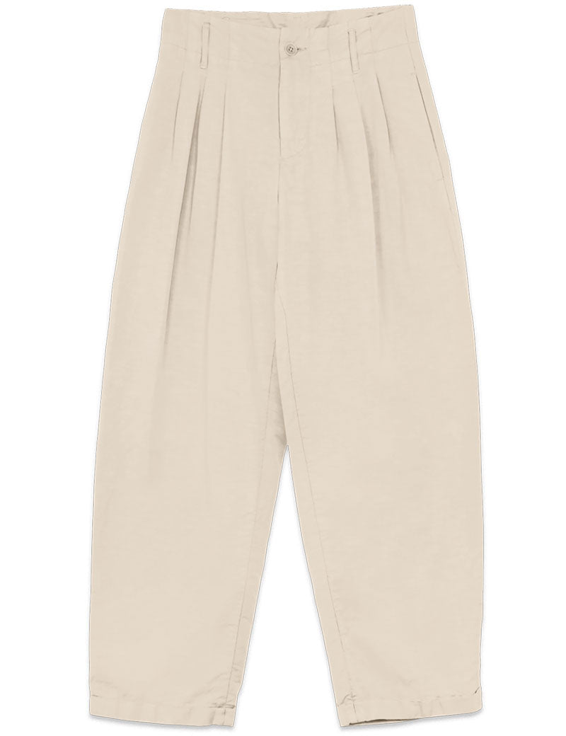 Ymc Keaton Linen Garment Dyed Trousers Stone