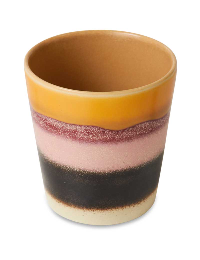 HK Living 70s Ceramics Coffee Mug Set Of Four Sunset
