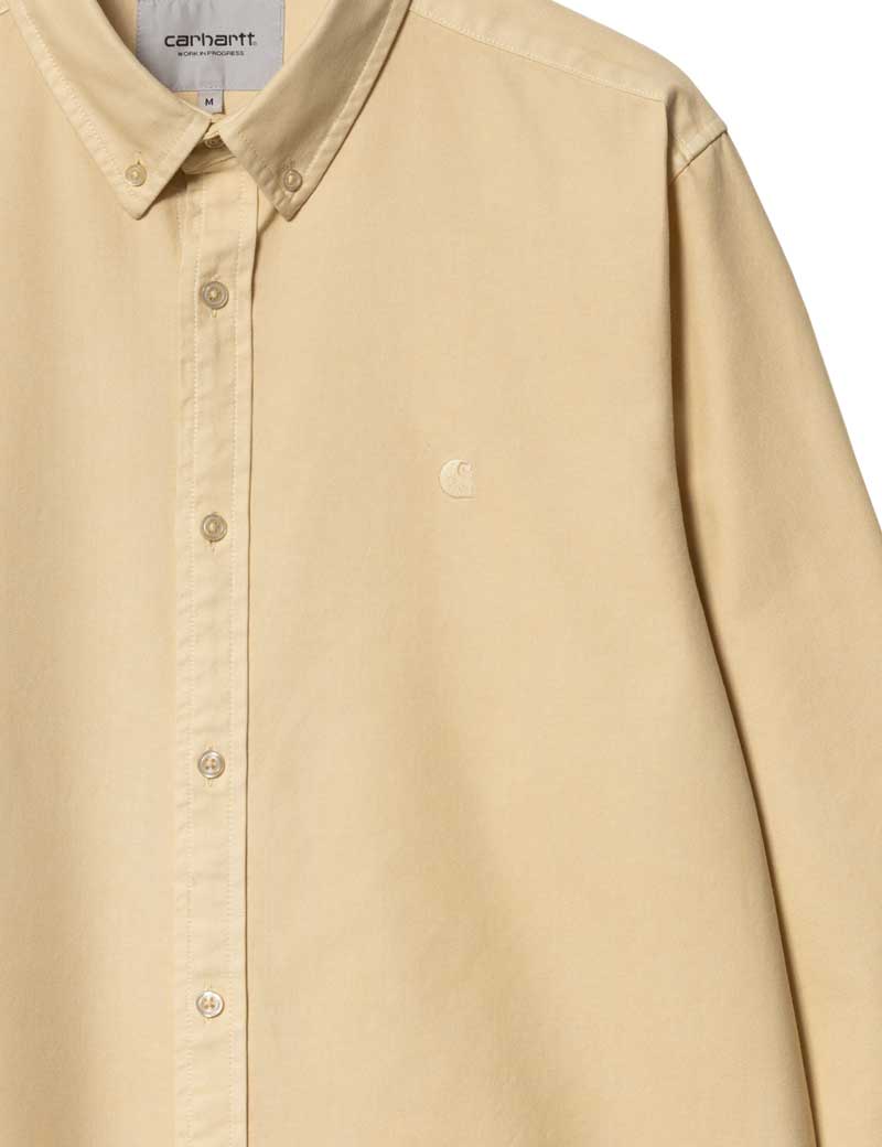 CARHARTT WIP BOLTON LONG SLEEVE SHIRT RATTAN