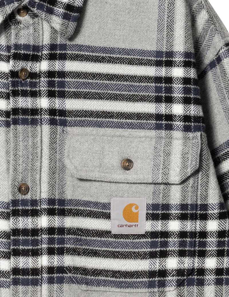 Carhartt Wip Hawkins Long Sleeve Shirt Grey Heather