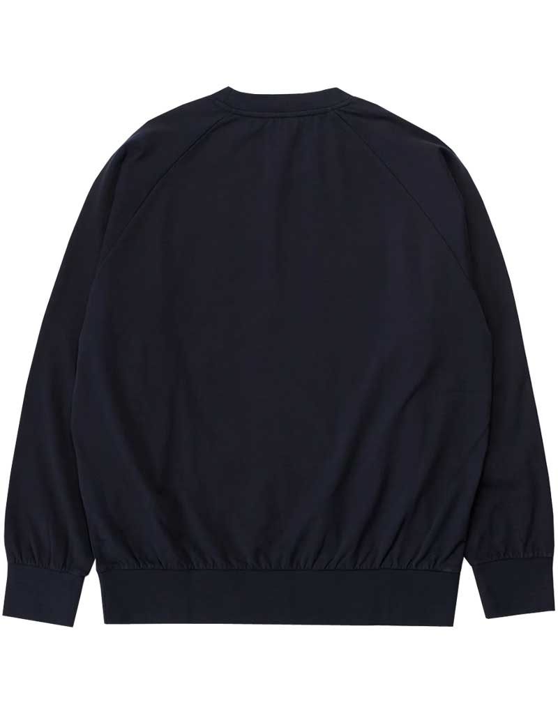 NORSE PROJECTS MARTEN RELAXED RAGLAN LIGHT SWEATSHIRT DARK NAVY