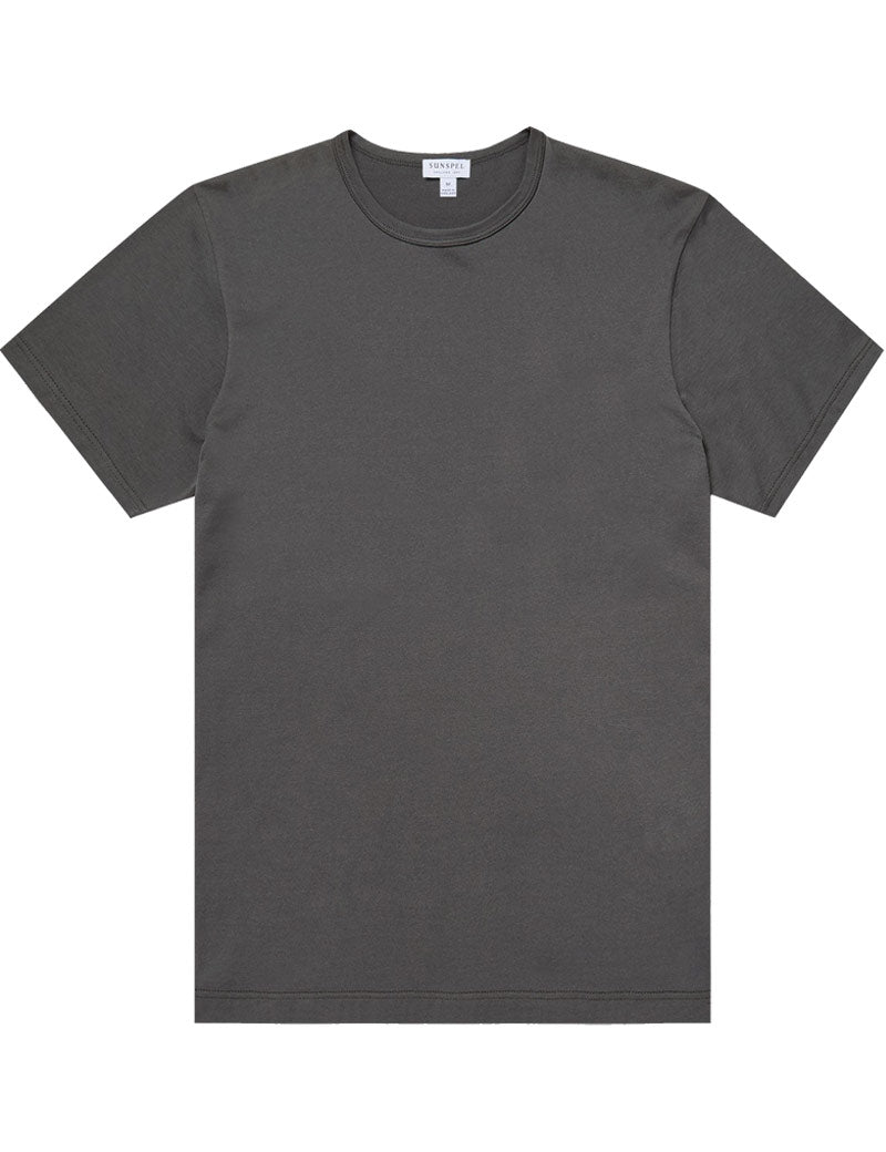 Sunspel Classic T-Shirt Charcoal