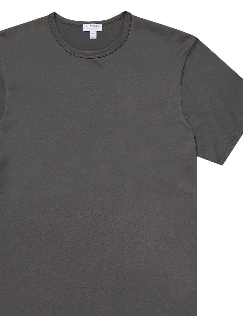 Sunspel Classic T-Shirt Charcoal