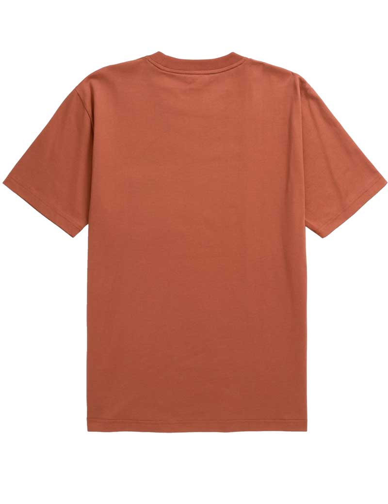 NORSE PROJECTS JOHANNES ORGANIC POCKET T-SHIRT RED OCHRE