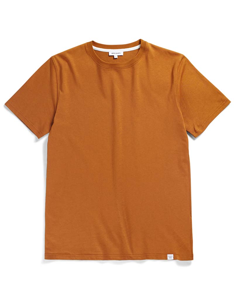 Norse Projects Niels Standard Short Sleeve T-Shirt Rufous Orange