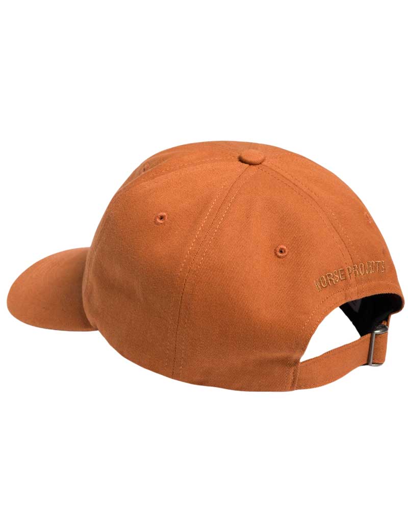 NORSE PROJECTS FELT N TWILL SPORTS CAP BURNT ORANGE