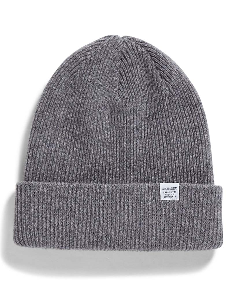 Norse Projects Beanie Grey Melange