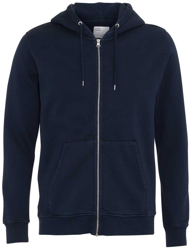 Colorful Standard Classic Organic Zip Hoodie Navy Blue