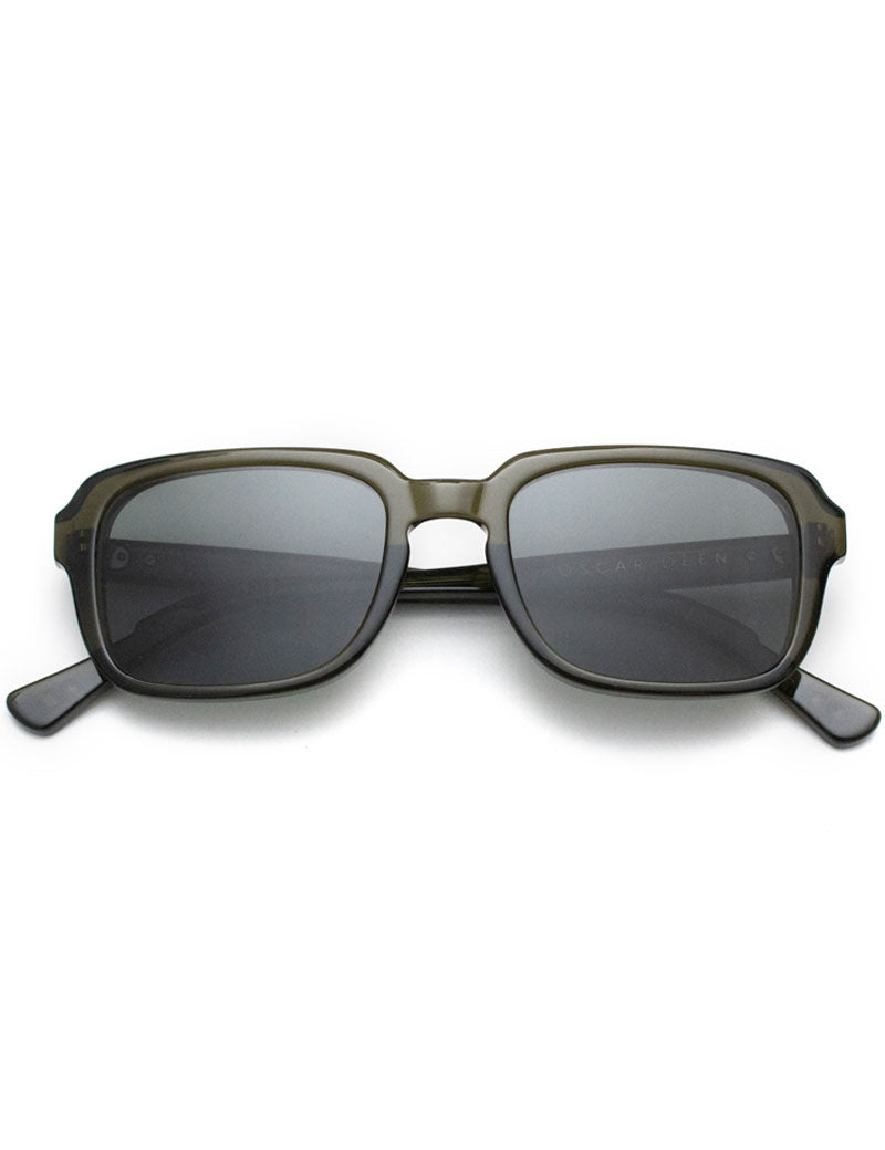 OSCAR DEEN NELSON DARK OLIVE NIGHT SUNGLASSES