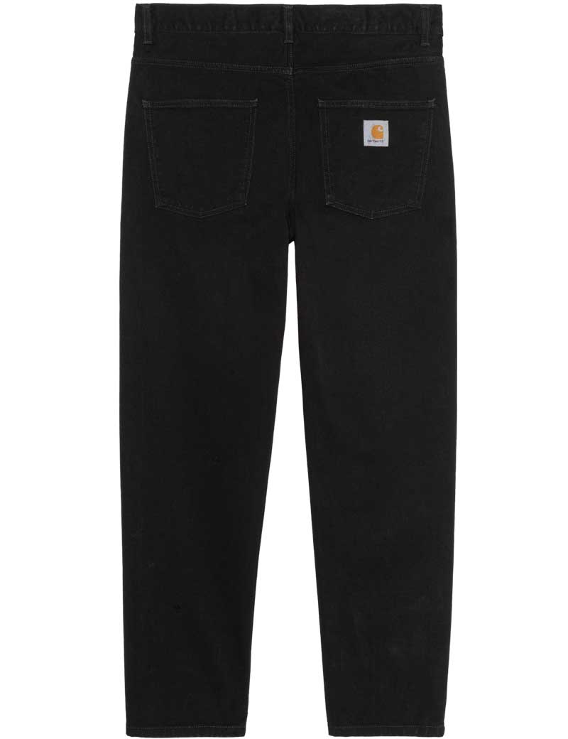 CARHARTT WIP NEWEL PANT JEANS BLACK ONE WASH