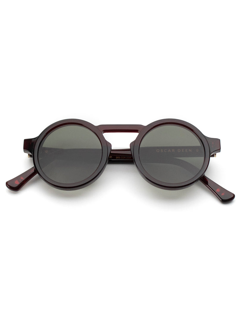 Oscar Deen Panda Claret Sunglasses