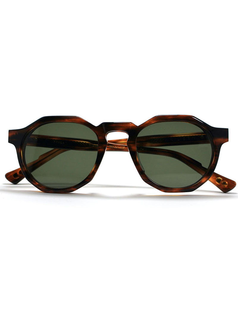 OSCAR DEEN PINTO UMBER MOSS SUNGLASSES