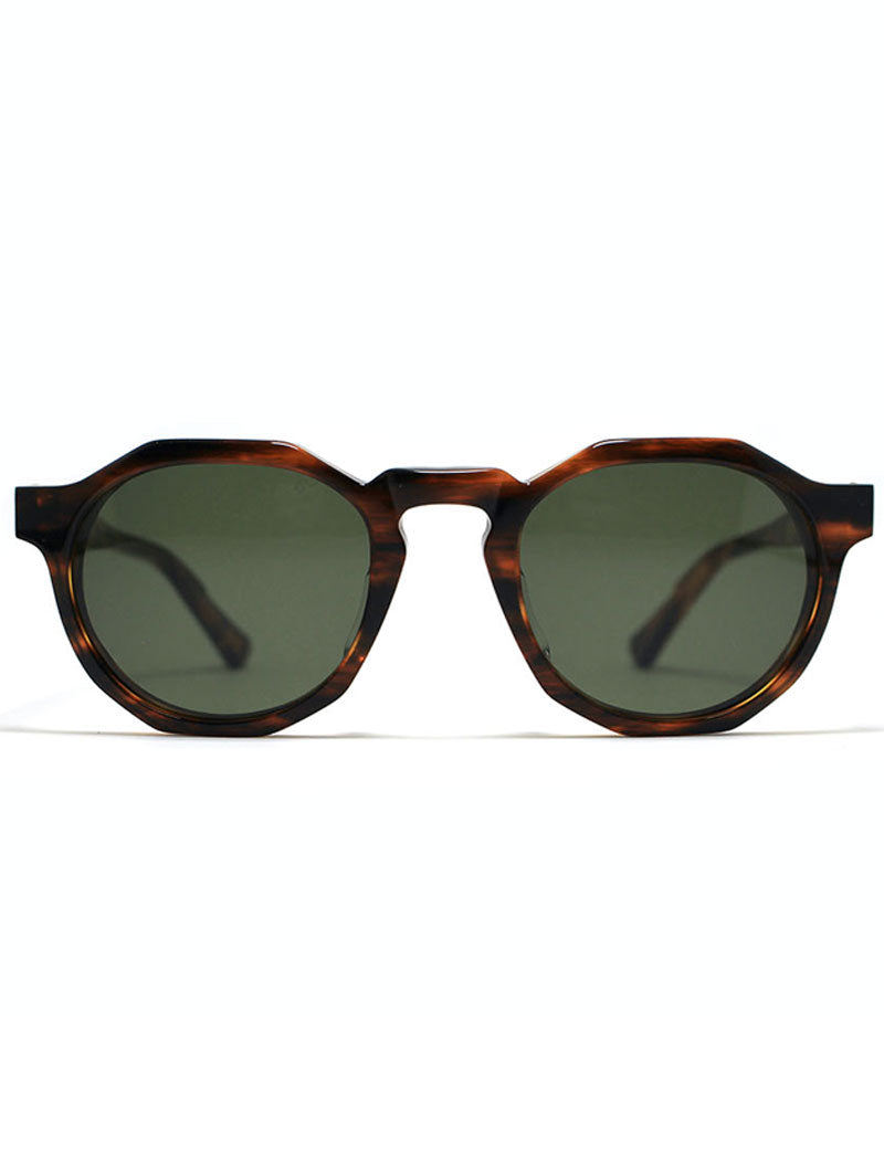 OSCAR DEEN PINTO UMBER MOSS SUNGLASSES