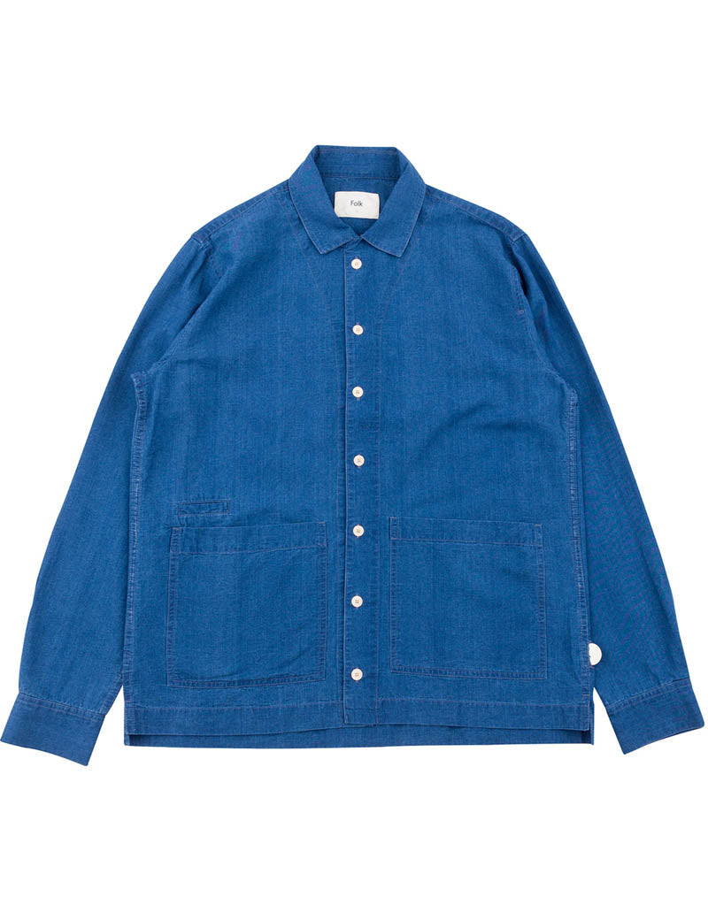 FOLK ASSEMBLY SHIRT LIGHT INDIGO