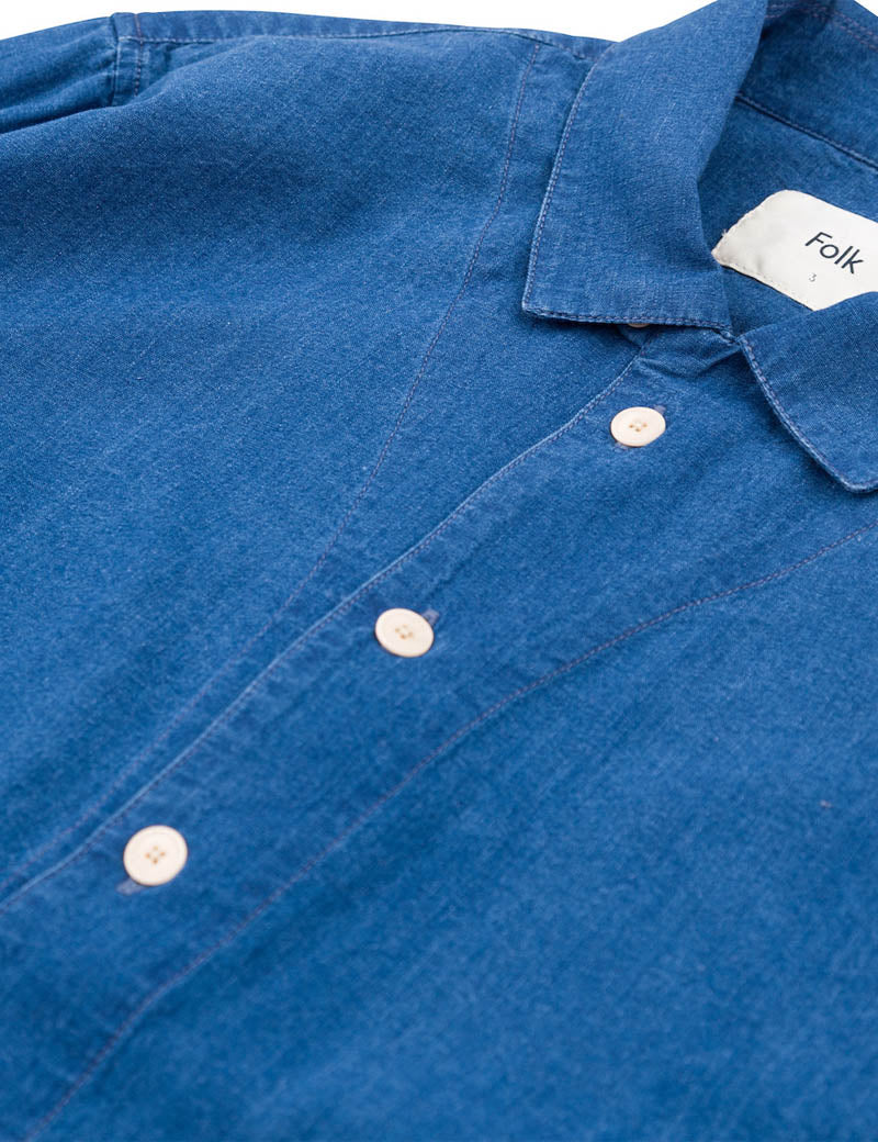 Folk Assembly Shirt Light Indigo