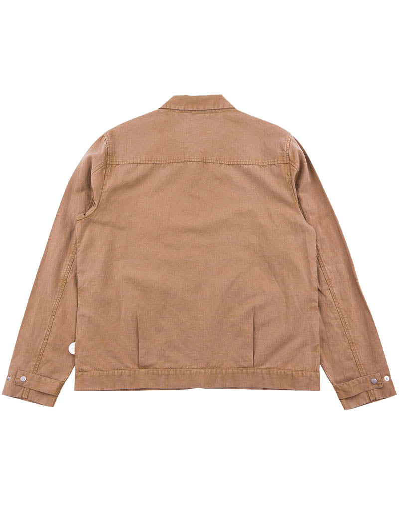 Folk Signal Blouson Jacket Tan Slub