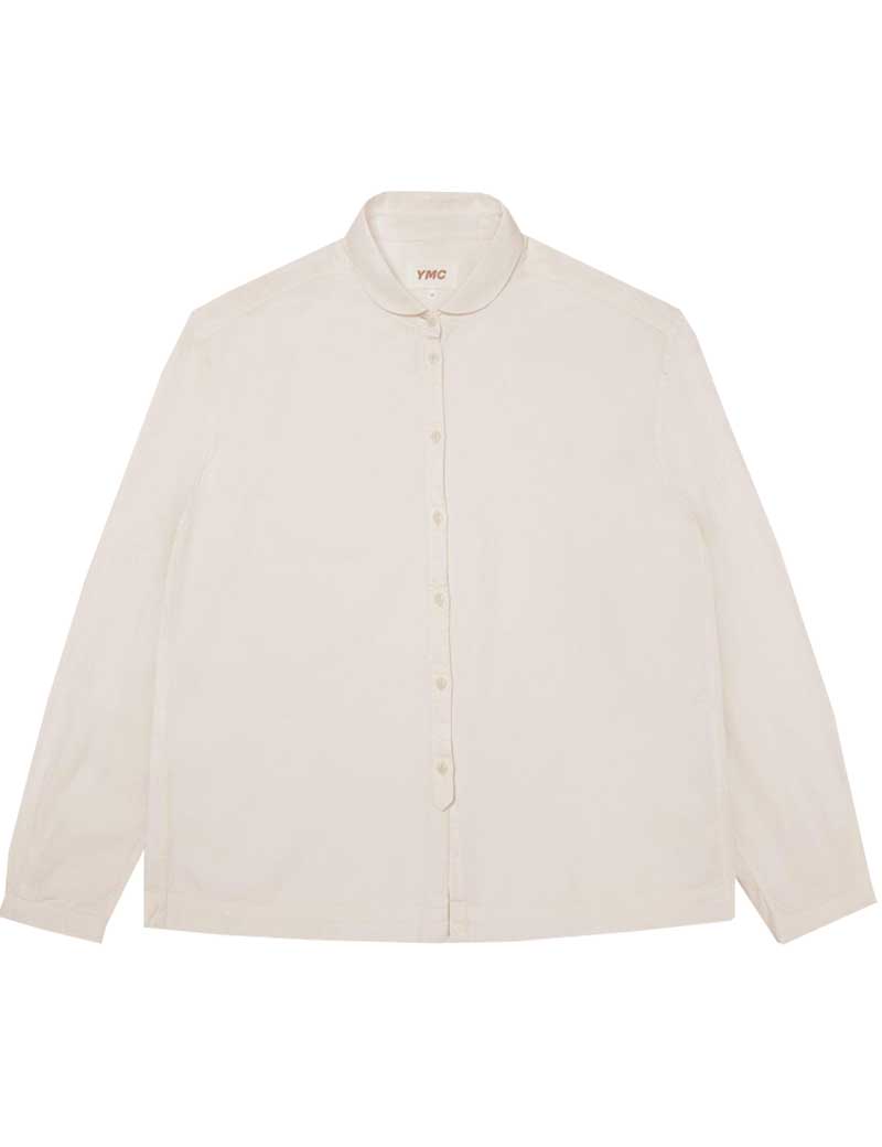 YMC MARIANNE LONG SLEEVE SHIRT EARTH WHITE