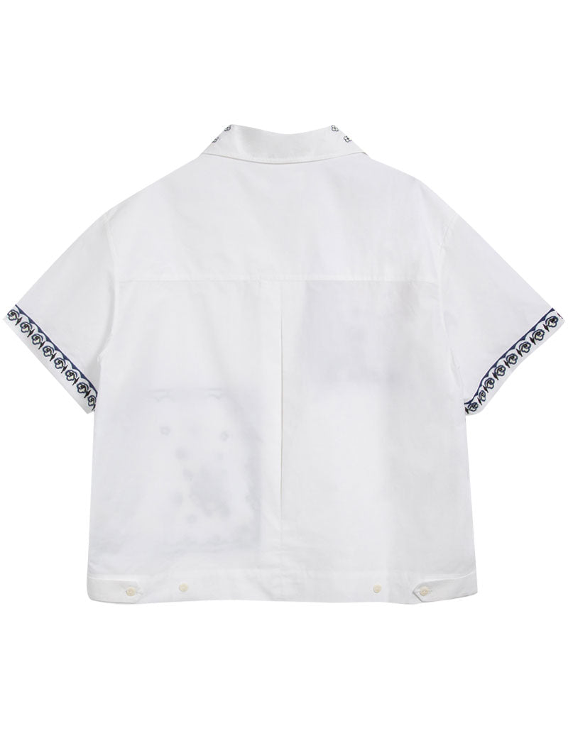 YMC WANDA SHORT SLEEVE SHIRT WHITE