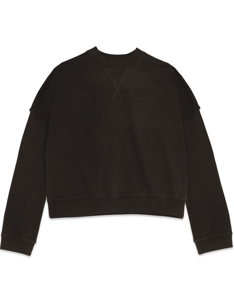 Ymc Almost Grown Loopback Sweatshirt Black