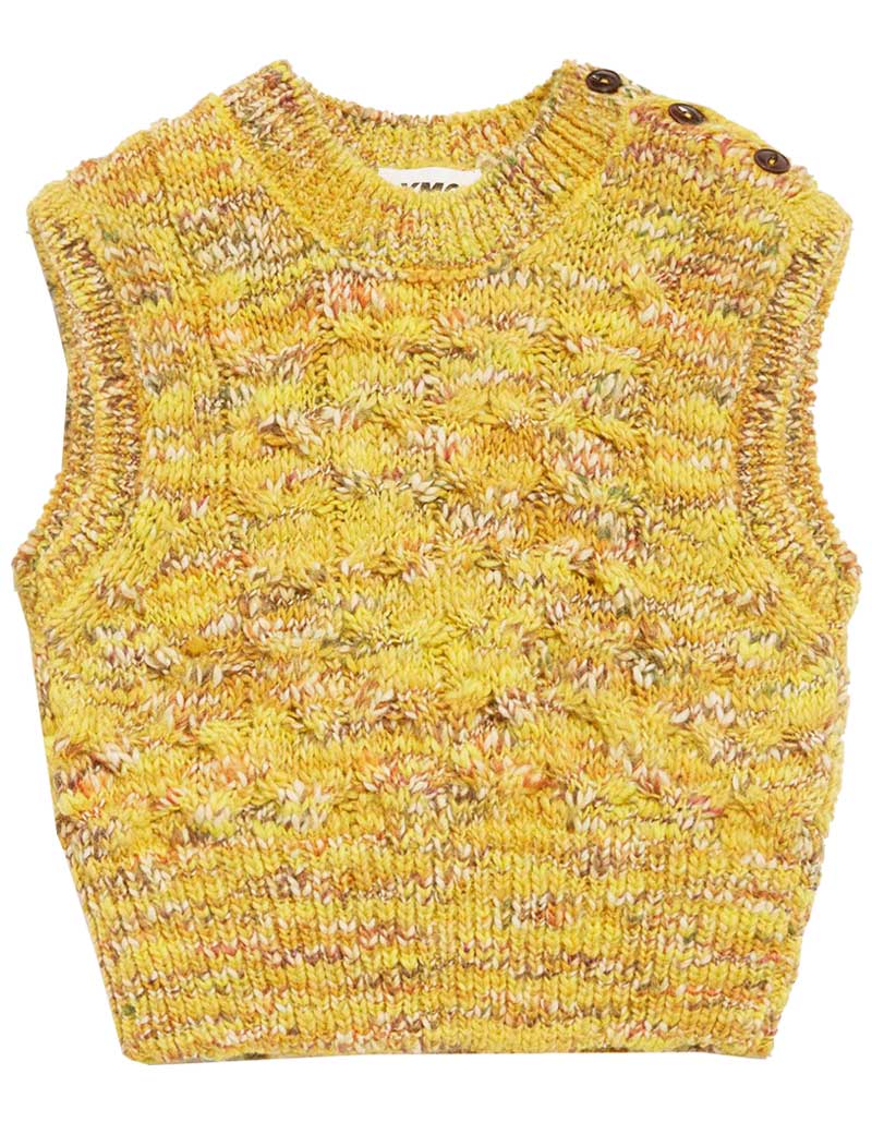 YMC FARROW TANK KNIT SPACE DYED YELLOW MULTI