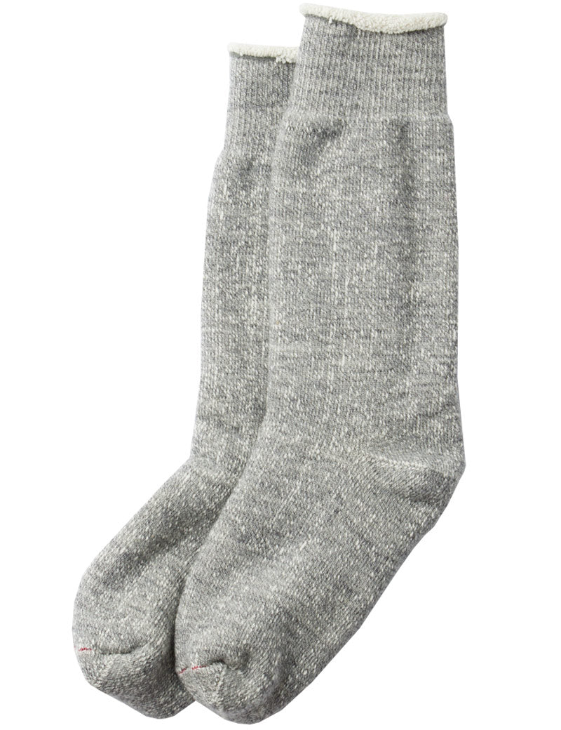 Rototo Double Face Crew Socks R1001 Mid Grey