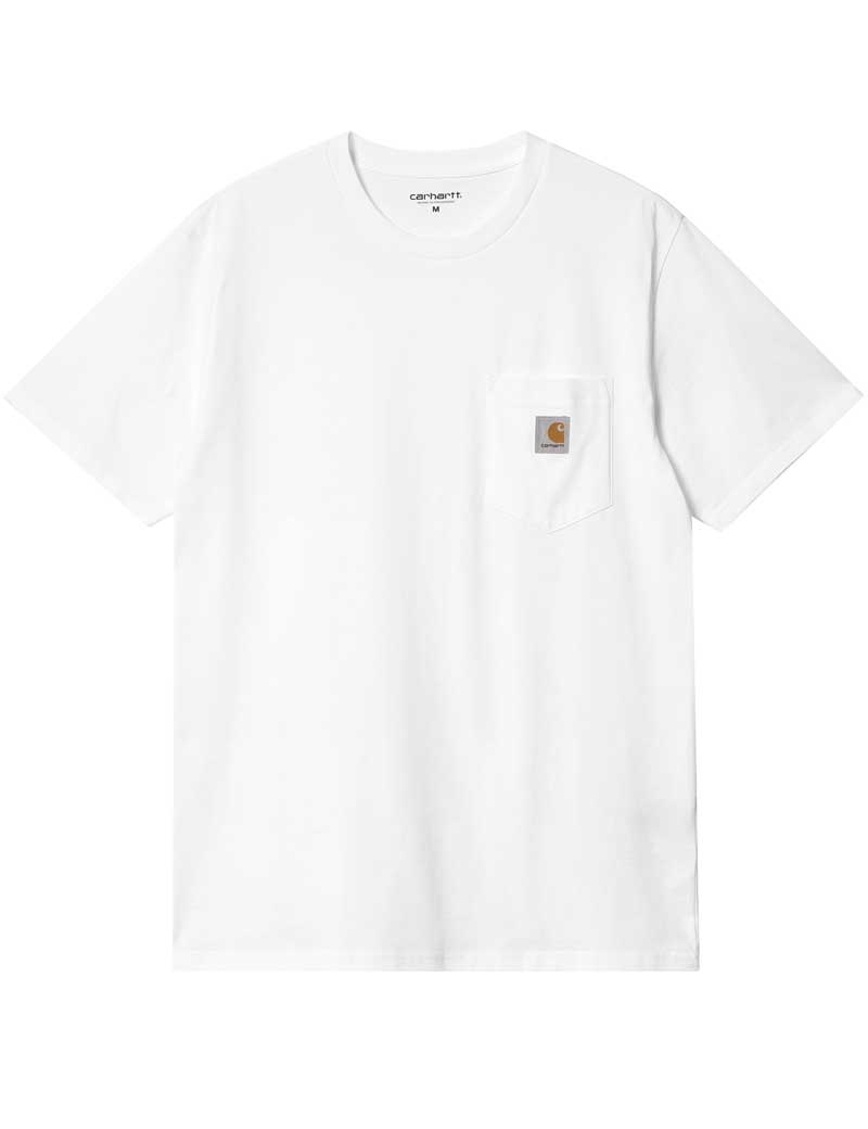 CARHARTT WIP POCKET SHORT SLEEVE T-SHIRT WHITE