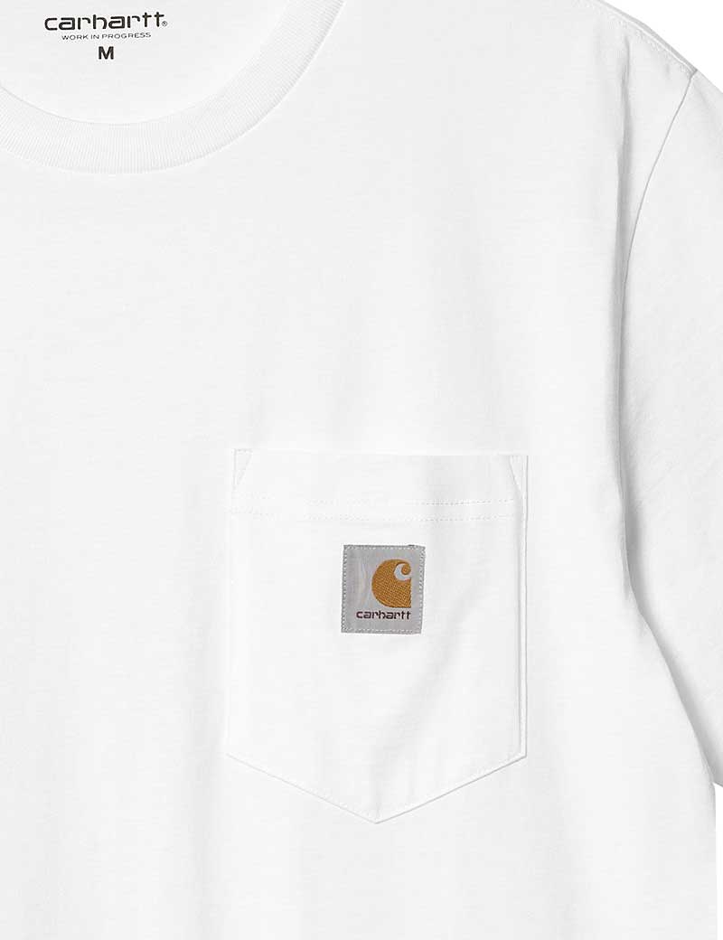 CARHARTT WIP POCKET SHORT SLEEVE T-SHIRT WHITE