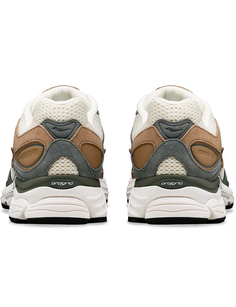 SAUCONY PROGRID OMNI 9 PREMIUM TRAINERS CREAM GREEN