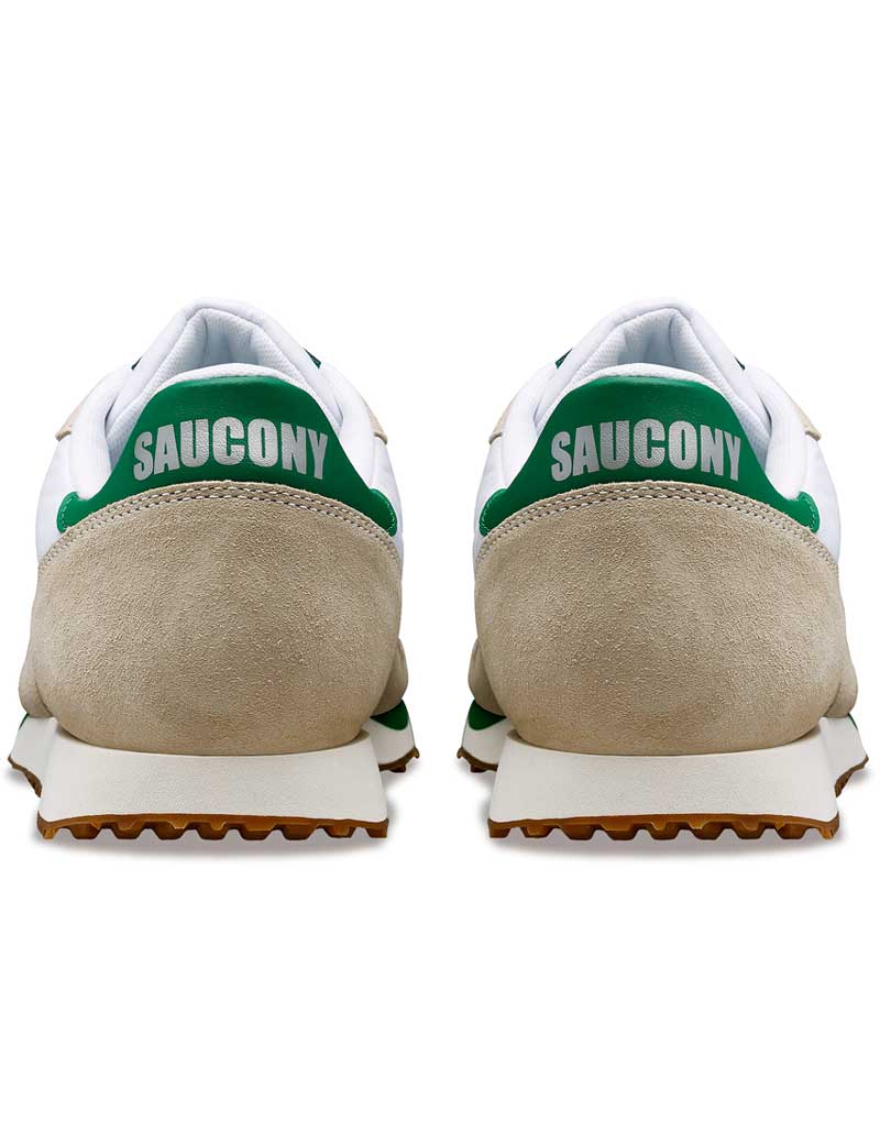 SAUCONY DXN TRAINERS WHITE GREEN