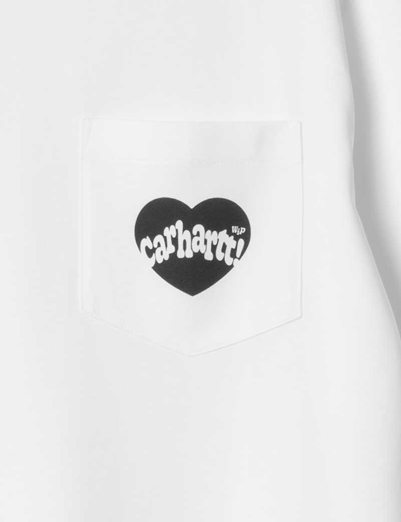 CARHARTT WIP AMOUR POCKET T-SHIRT WHITE BLACK