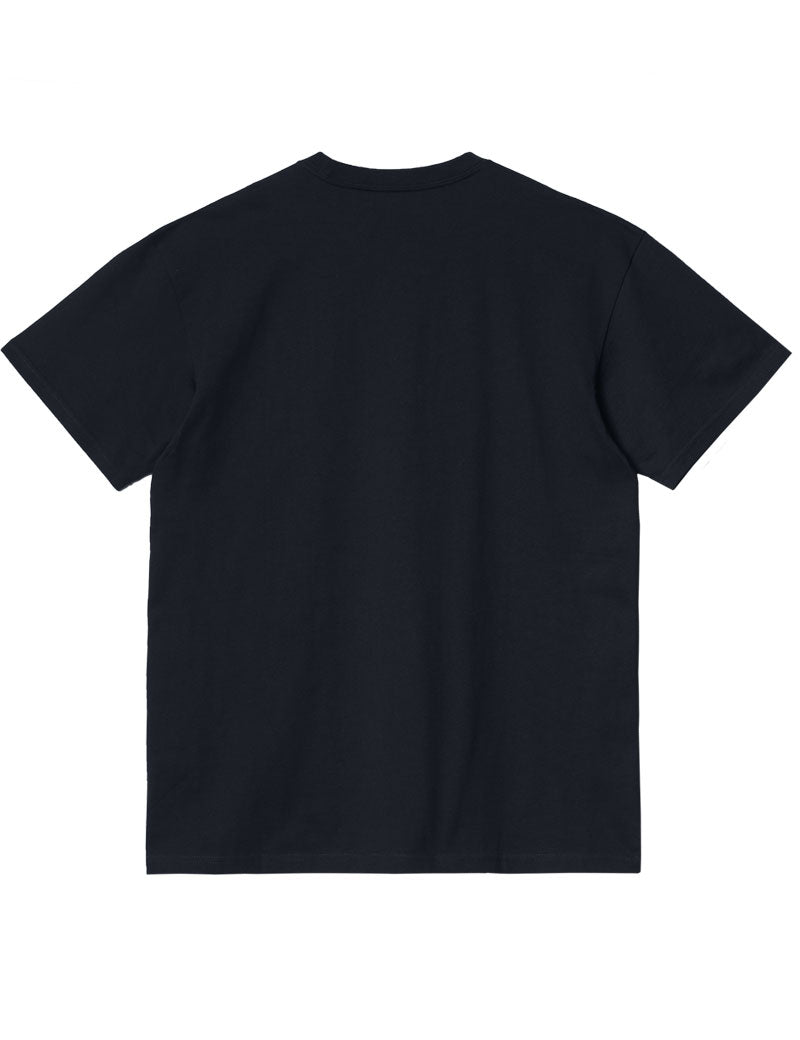 CARHARTT WIP CHASE SHORT SLEEVE T-SHIRT DARK NAVY GOLD