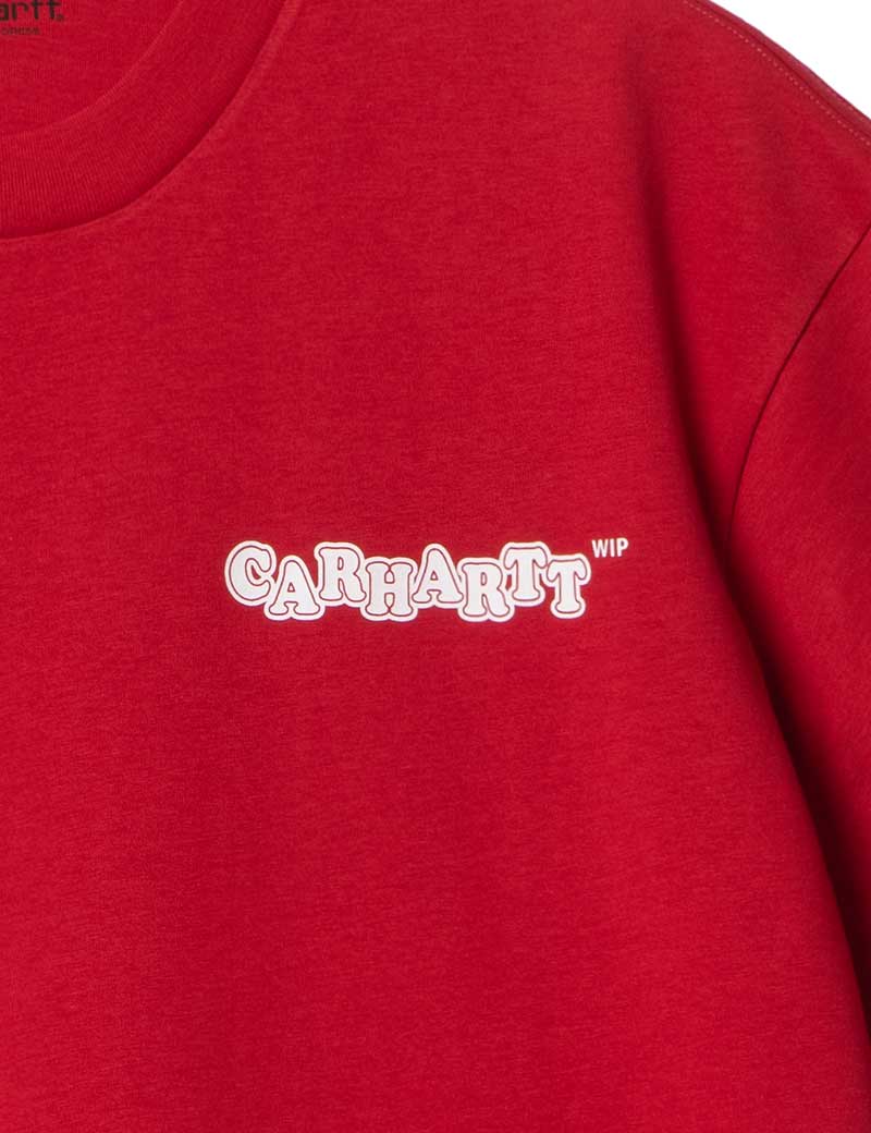 CARHARTT WIP FAST FOOD SHORT SLEEVE T-SHIRT SAMBA WHITE