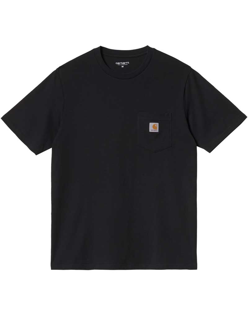 CARHARTT WIP POCKET SHORT SLEEVE T-SHIRT BLACK