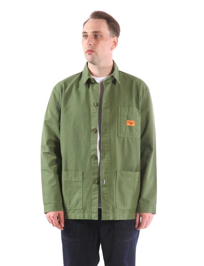 SERVICE WORKS CLASSIC COVERALL JACKET OLIVE - UNIFORM RESEARCH
