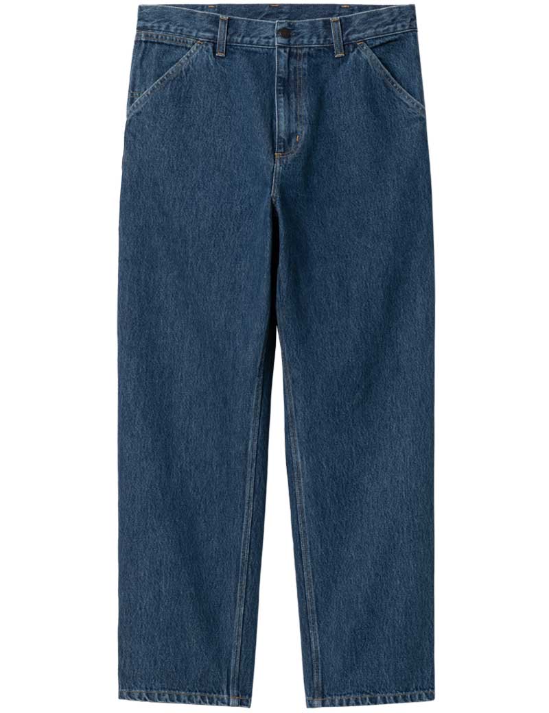 Carhartt Wip Single Knee Pant Smith Blue Stone Washed