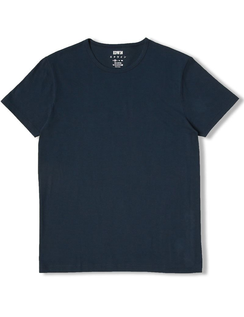 Edwin Double Pack Short Sleeve T-Shirts Navy Blazer