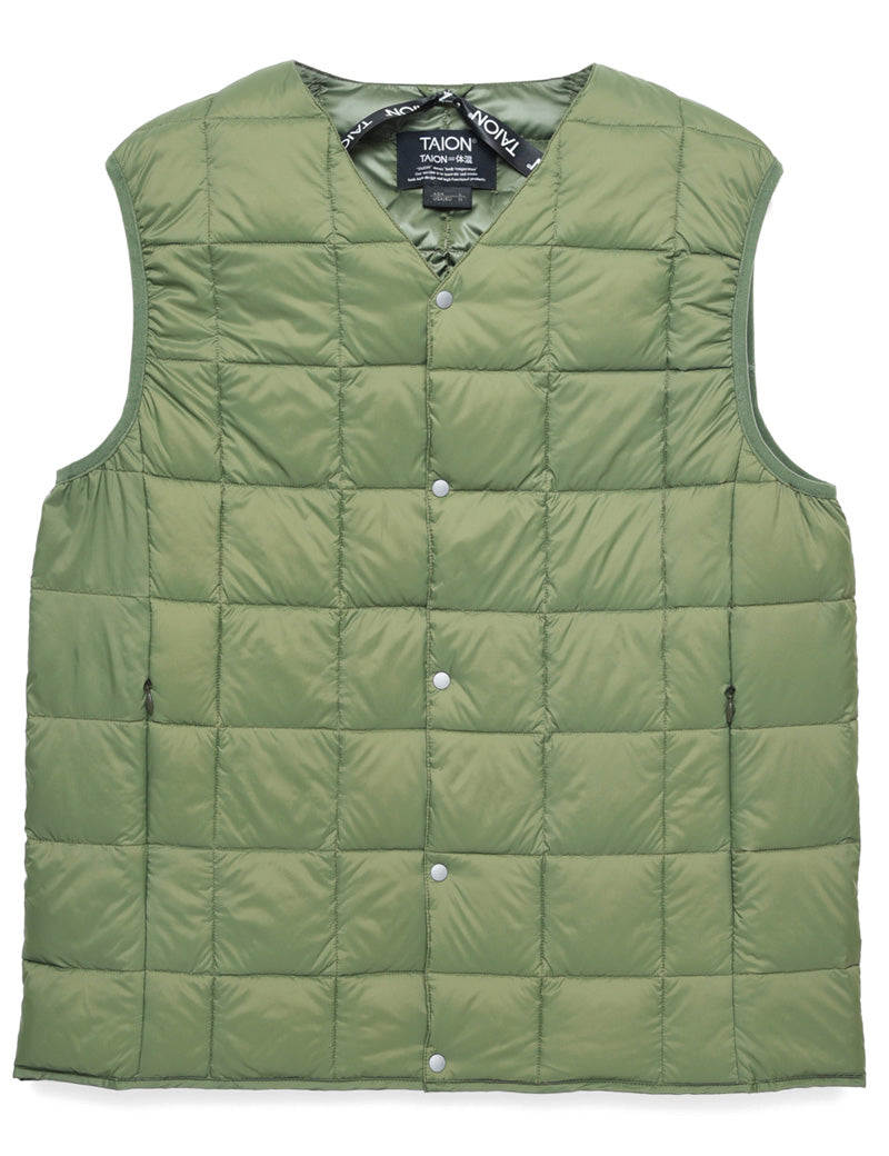 Taion Taion-001 Down Vest Olive