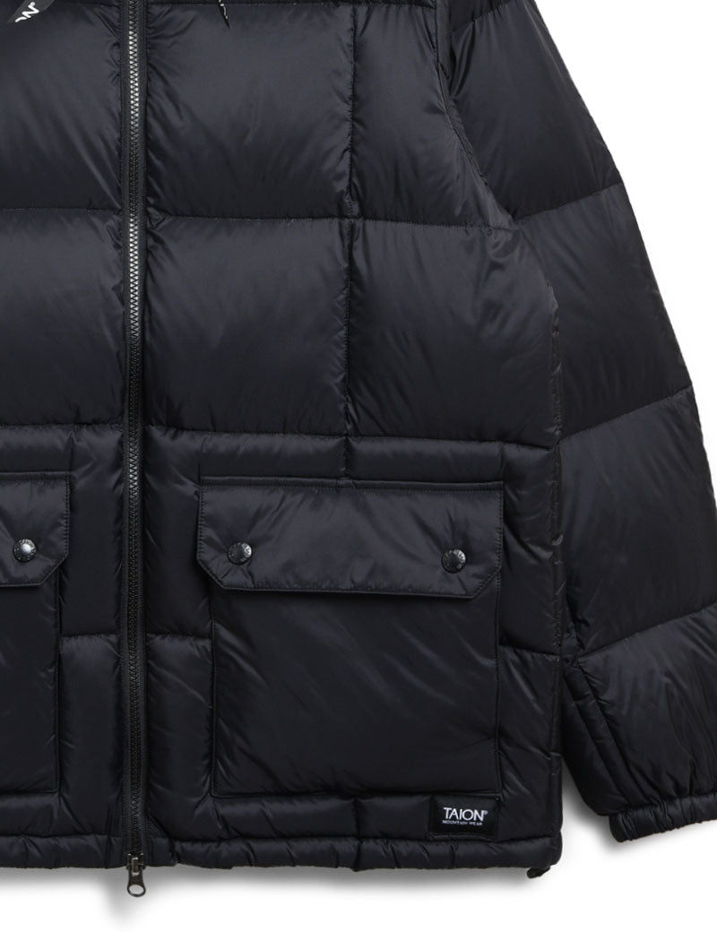 TAION MOUNTAIN PACKABLE DOWN JACKET BLACK