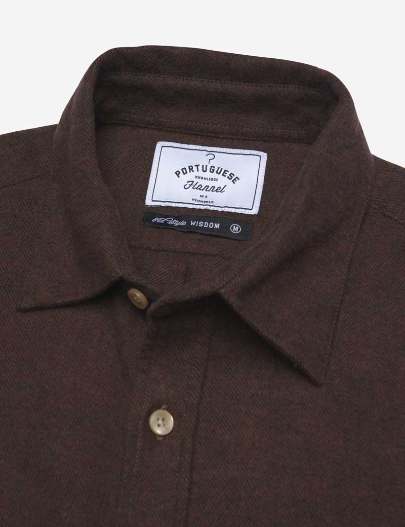 Portuguese Flannel Teca Shirt Brown