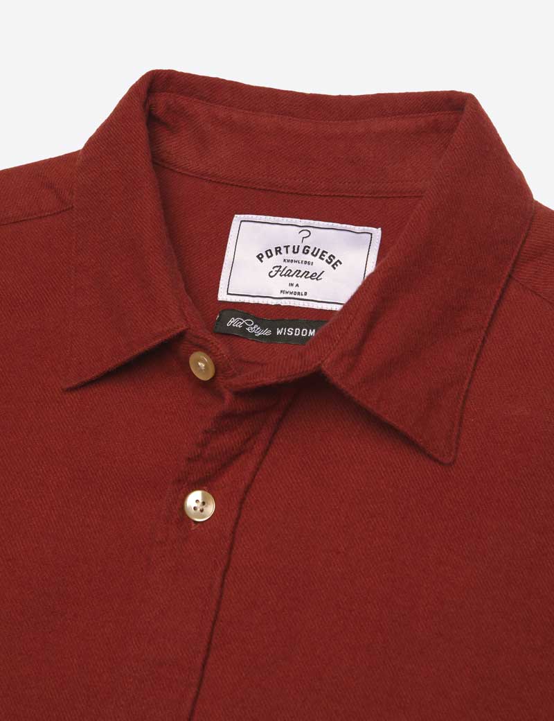 Portuguese Flannel Teca Shirt Merlot