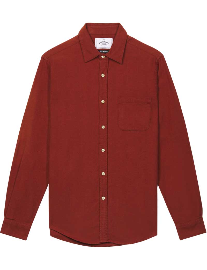 Portuguese Flannel Teca Shirt Merlot